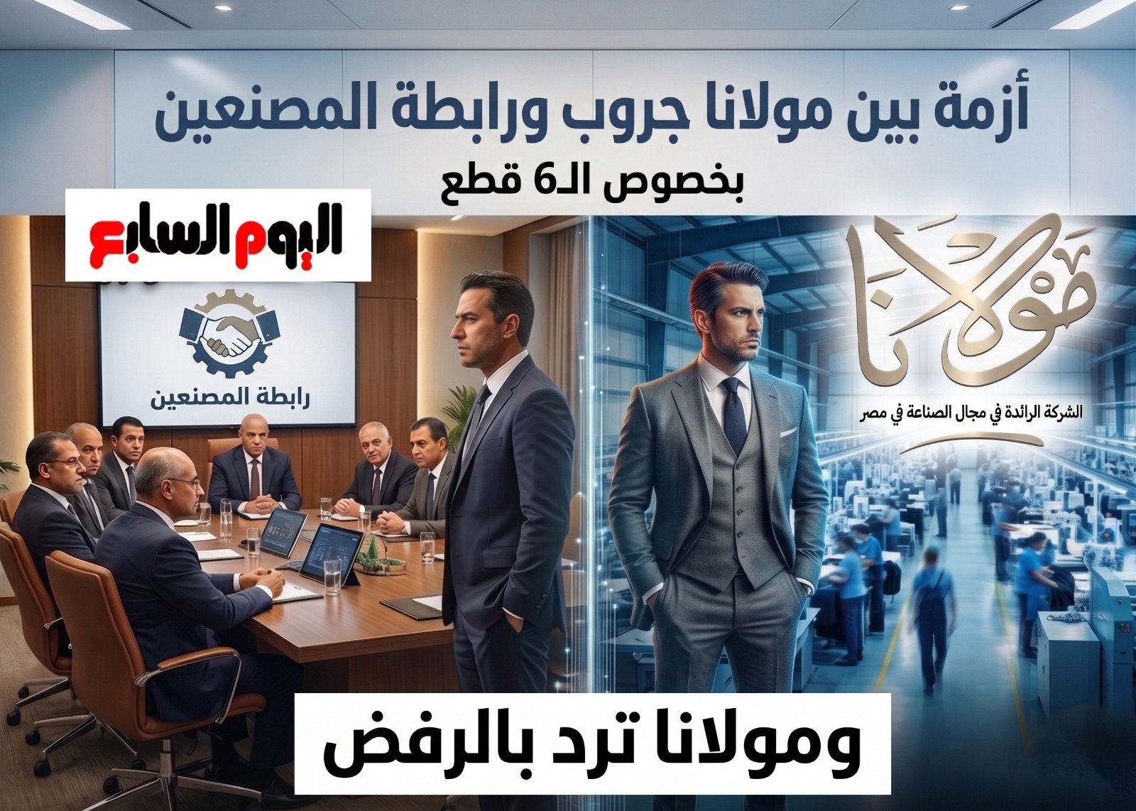 مولانا جروب ترفض التفاوض بخصوص ال 6 قطع  --- ورابطة المصنعين تنتظر