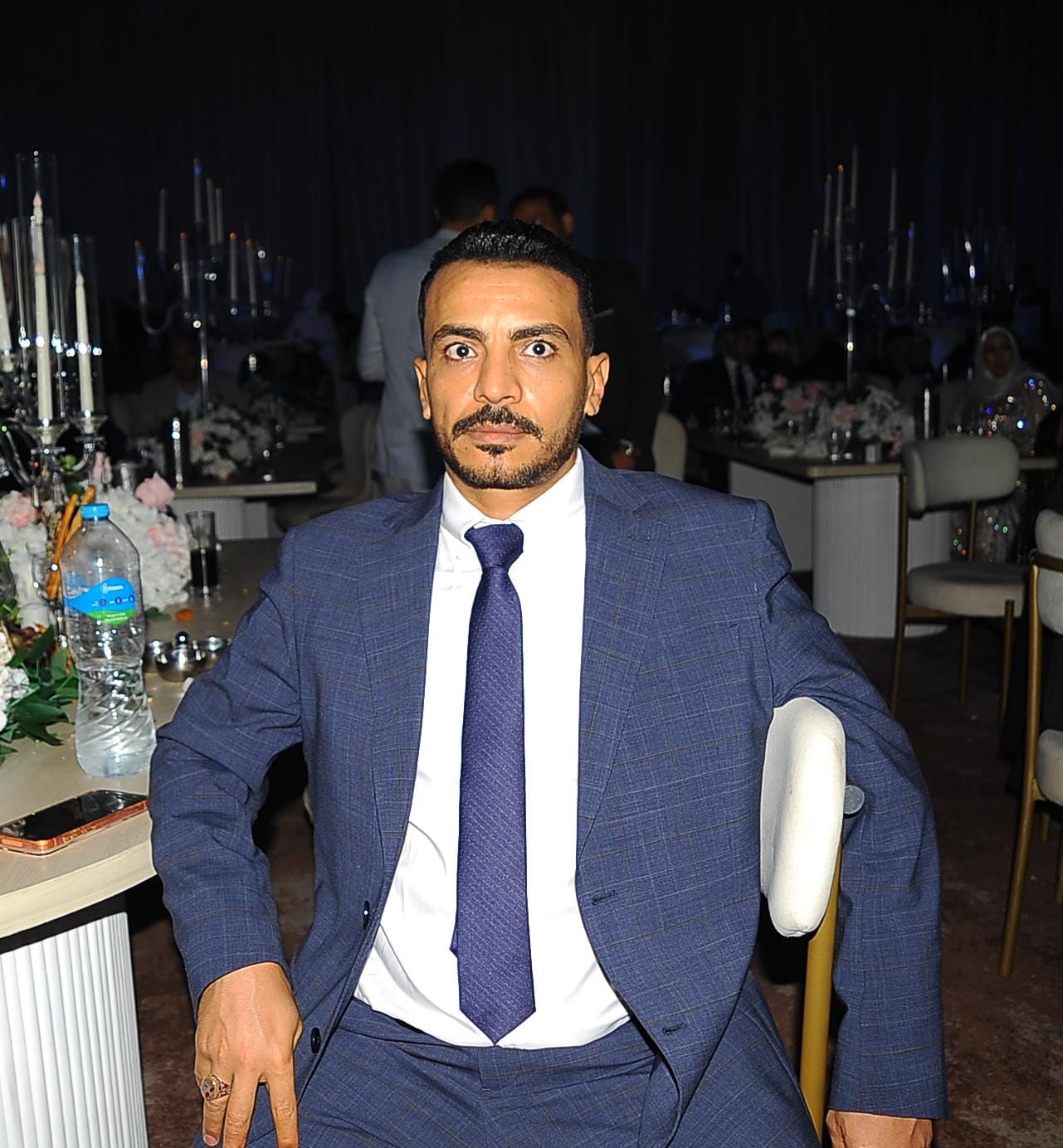 رجل الأعمال محمود أبو الحسن صاحب شركة الأمانة والإخلاص يشارك في حفل زفاف نجل النائب محمد سليم
